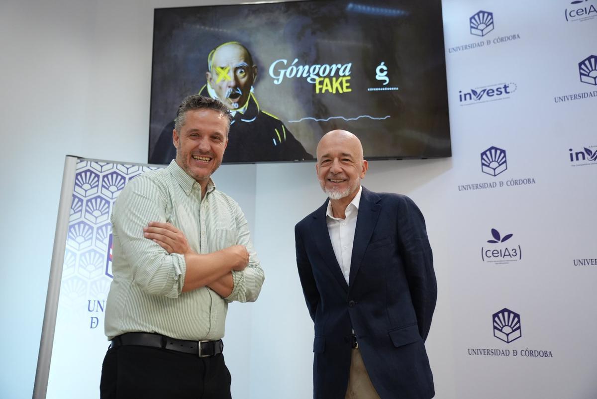 Israel Muñoz y Joaquín Roses presentan las actividades de la Cátedra Góngora.