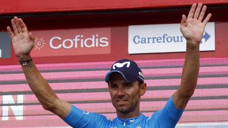 Alejandro Valverde, corredor del equipo Movistar.