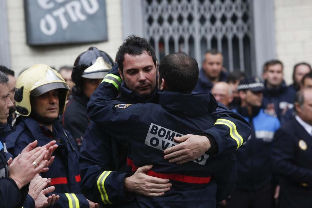 Funeral por Eloy Palacio, bombero fallecido en Oviedo
