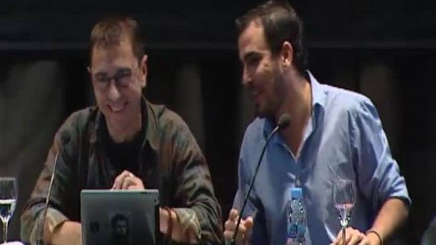 Monedero: “Pareces de Podemos”; Garzón: “Y tú de Izquierda Unida”