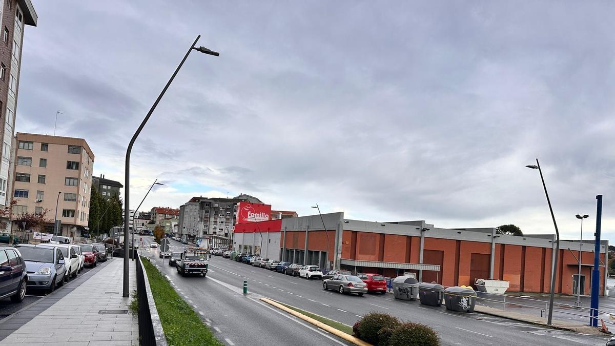 Vista de la avenida de Fonteculler, en Culleredo.