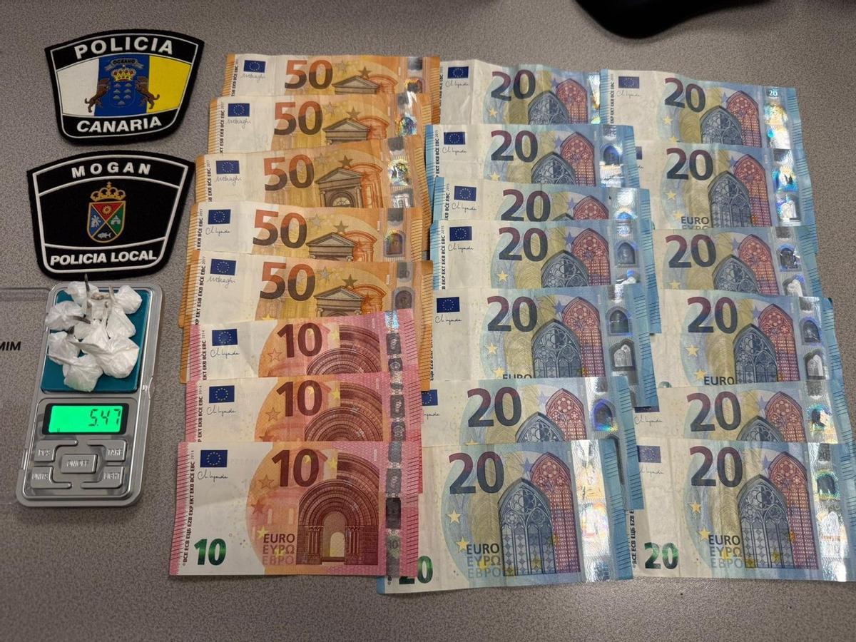 Droga y dinero incautado