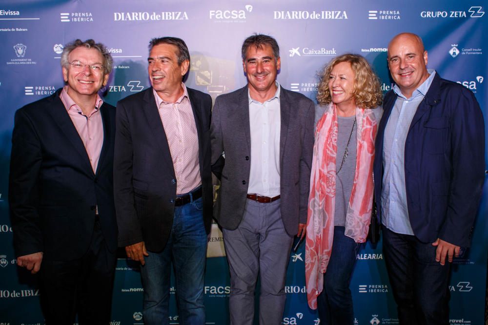 Juanjo Riera (miembro de la Federación Empresarial Hotelera de Ibiza y Formentera), Joan Serra (Baleària), Manuel Hernández (comisario de Ibiza), Joana Boscà y José Luis Benítez.