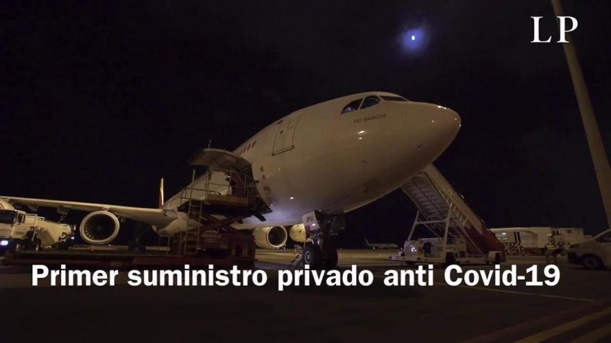 Coronavirus en Canarias | Primer suministro privado de material contra el coronavirus