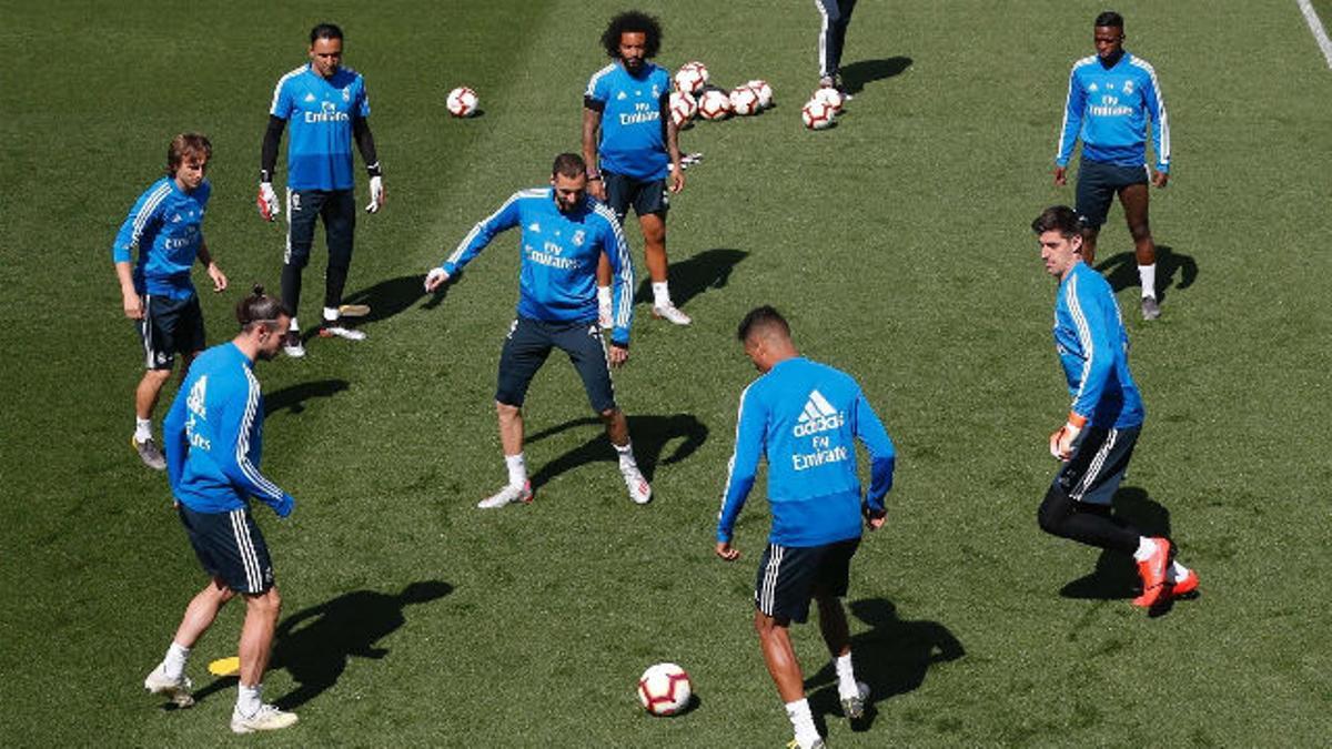 El Real Madrid realiza el último entrenamiento del curso