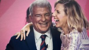 Joan Laporta y Bibana Ballbé, en Bestial, de TV3.