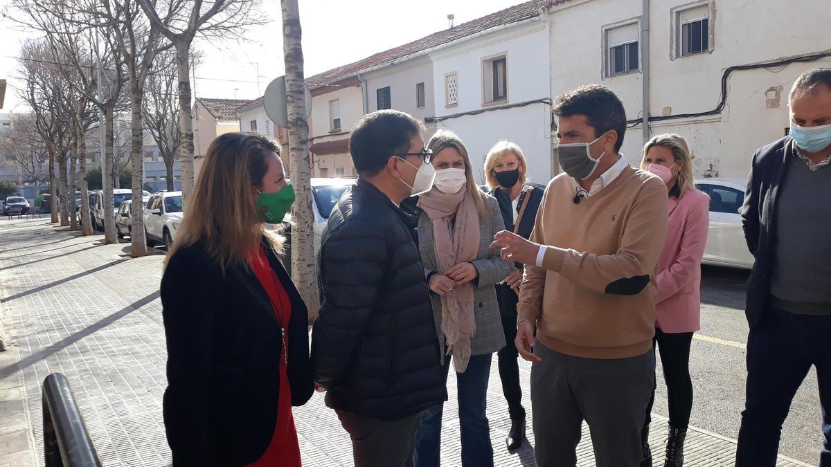 Carlos Mazón en su visita a Castelló