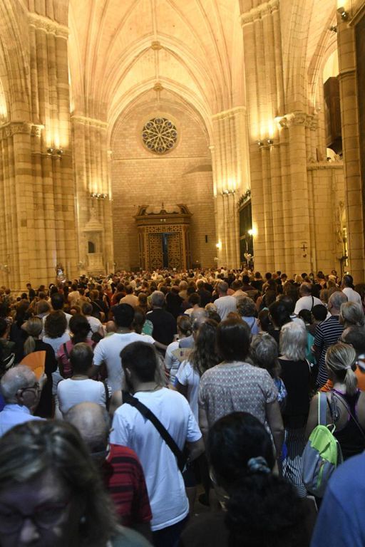 Romería de Murcia: ambiente previo y salida de la Fuensanta de la Catedral
