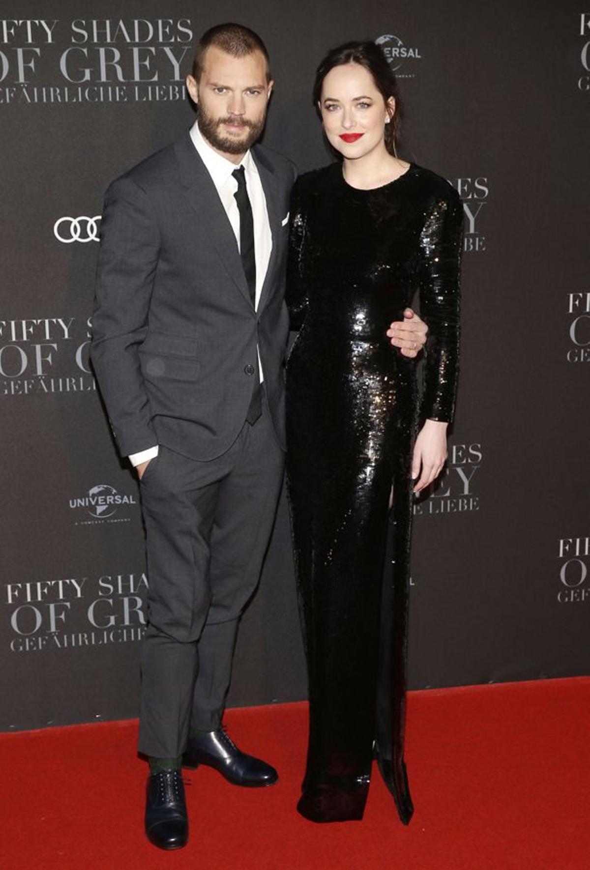 Estreno '50 sombras más oscuras' Hamburgo: Jamie Dornan y Dakota Johnson