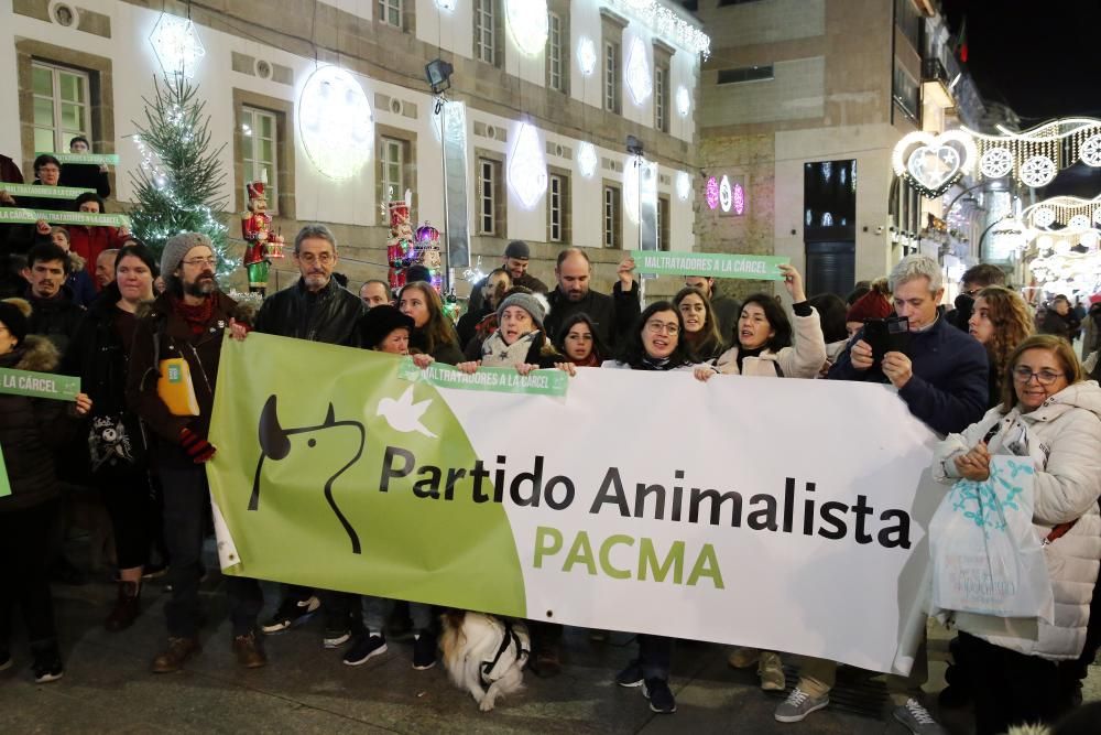 La manifestación fue convocada por Pacma
