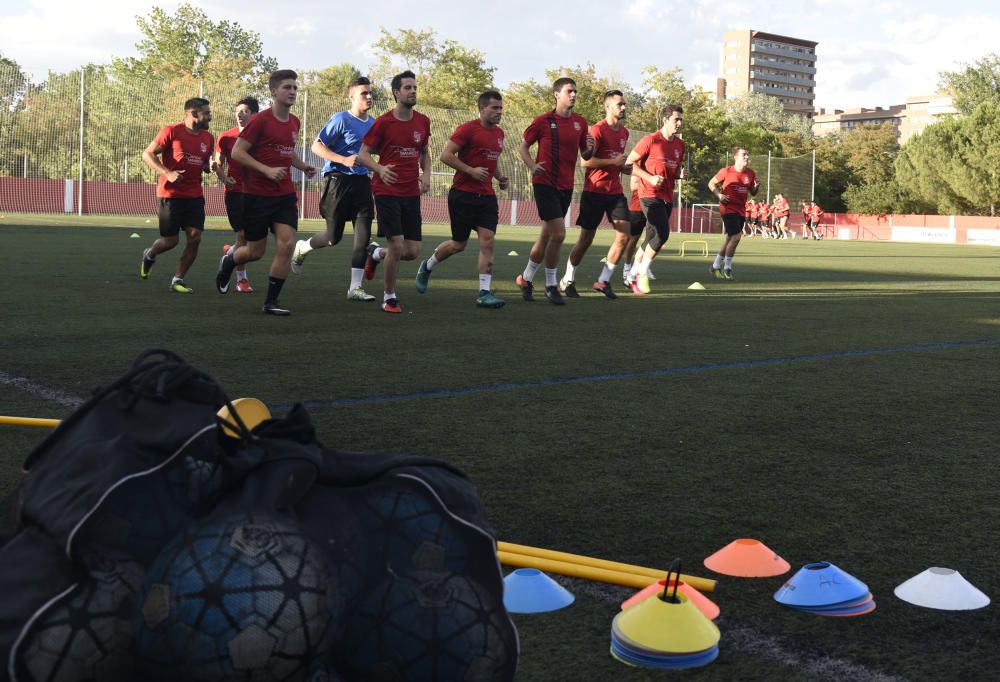 Primer entrenament  del CE Manresa