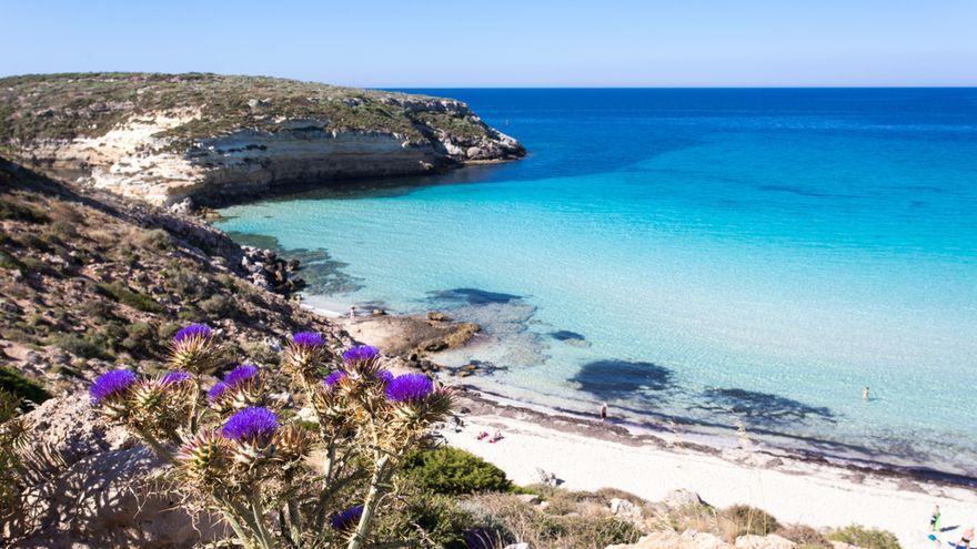 Playa Isola dei Conigli, Sicilia.