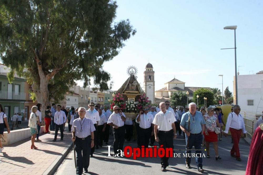 La Virgen de las Huertas llega a Lorca para las fiestas