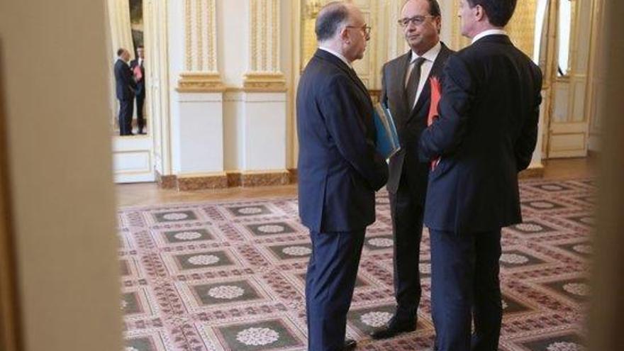 François Hollande i Bernard Cazeneuve