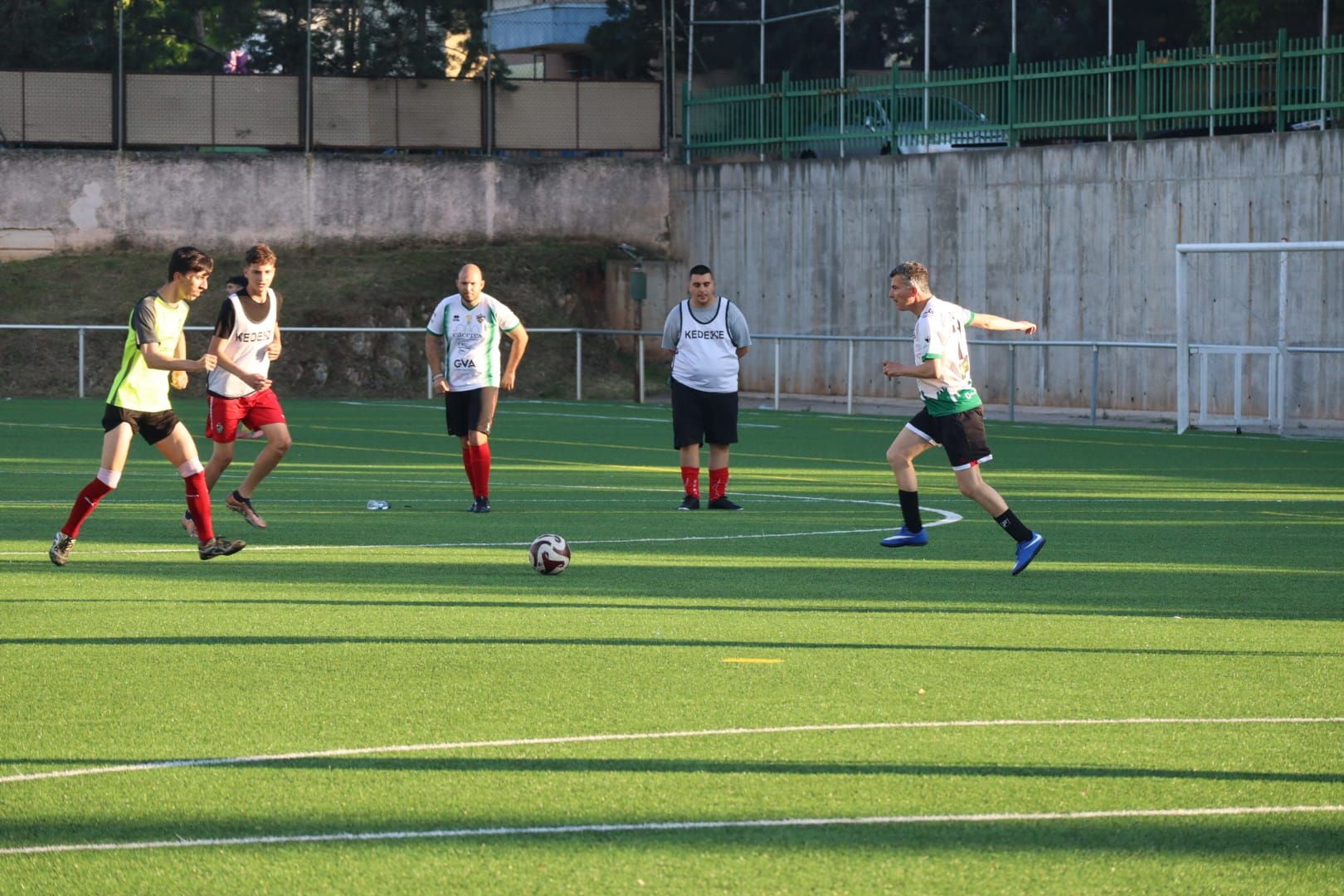 Entrenamiento de los equipos de la liga de fútbol inclusivo del Atlético Veracruz