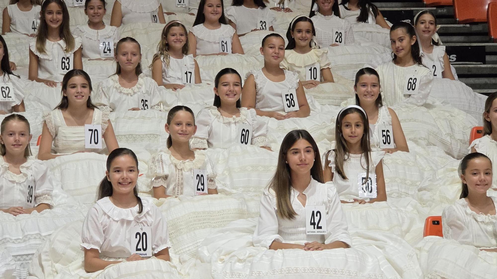 Asi ha sido el ensayo de la elección de candidatas a Falleras Mayores de València 2026