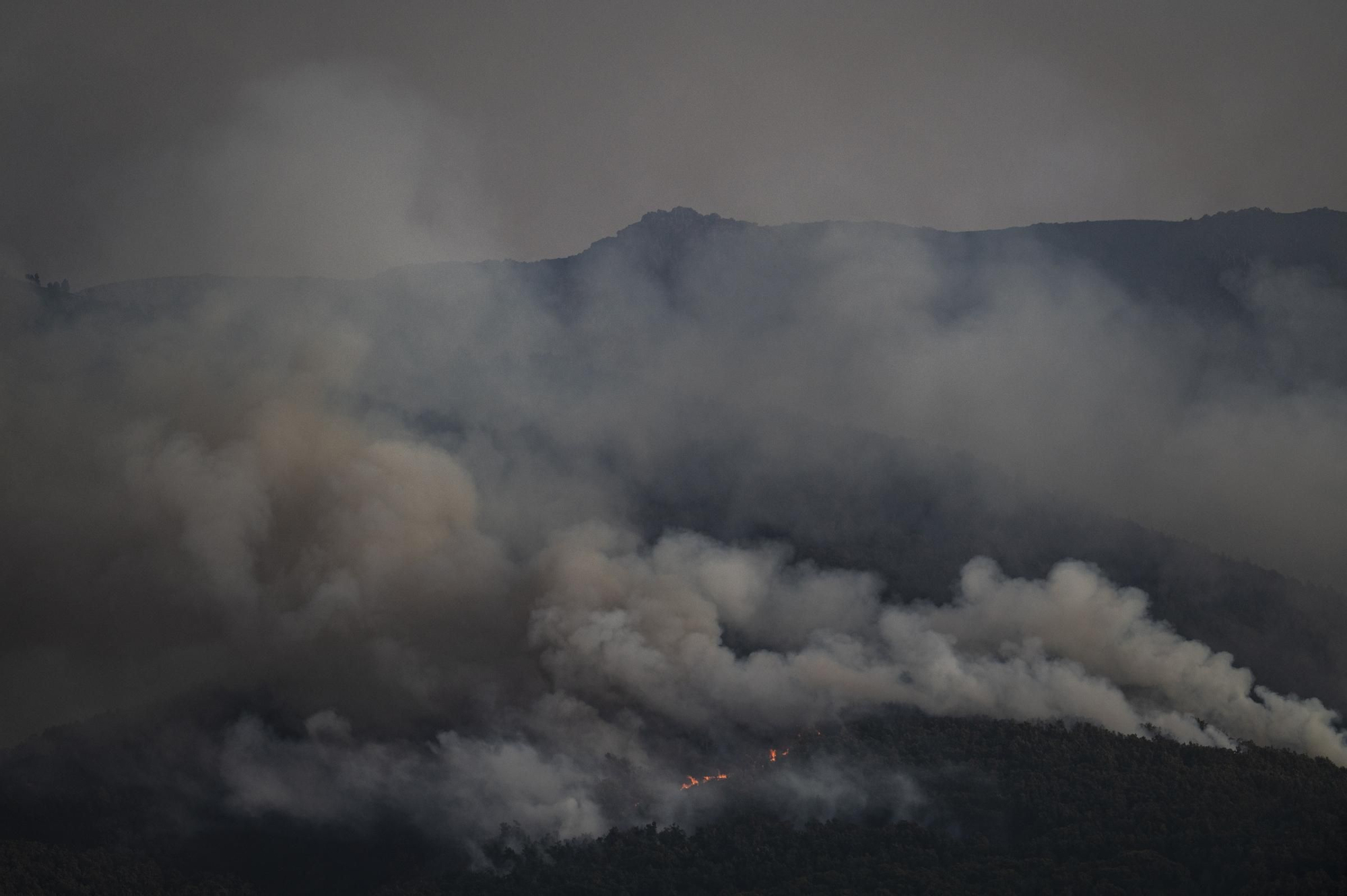 Fotogalería | Séptimo día del fuego de Jarilla, desde diferentes zonas: la vida en los pueblos, el ambiente y las llamas