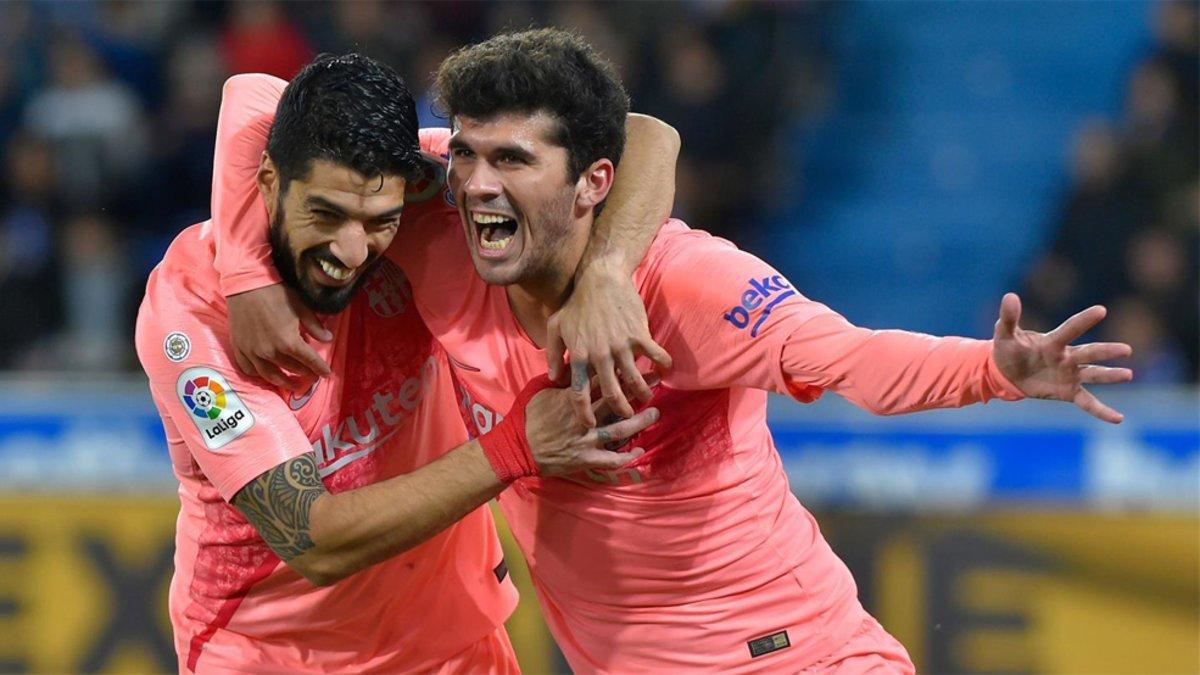 Aleñá y Luis Suárez fueron los autores de los goles ante el Alavés