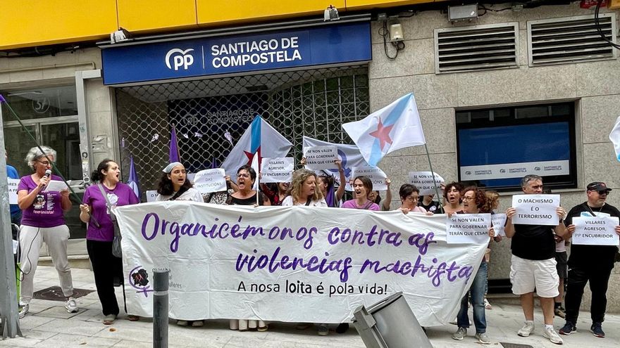 Tensión por el caso Villares: el PPdeG acusa de “machismo” al PSOE y tacha al BNG de “cómplice” tras las protestas feministas