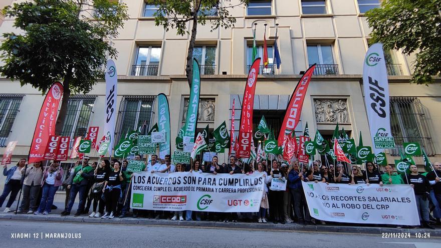 Los sindicatos vuelven a movilizarse para denunciar el incumplimiento de los pactos del SAS