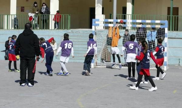 BALONMANO: Maristas-Casablanca (alevín masculino) / Maristas-Balonmano Aragón (infantil) / Maristas-Aragón Santa Isabel (benjamín mixto)