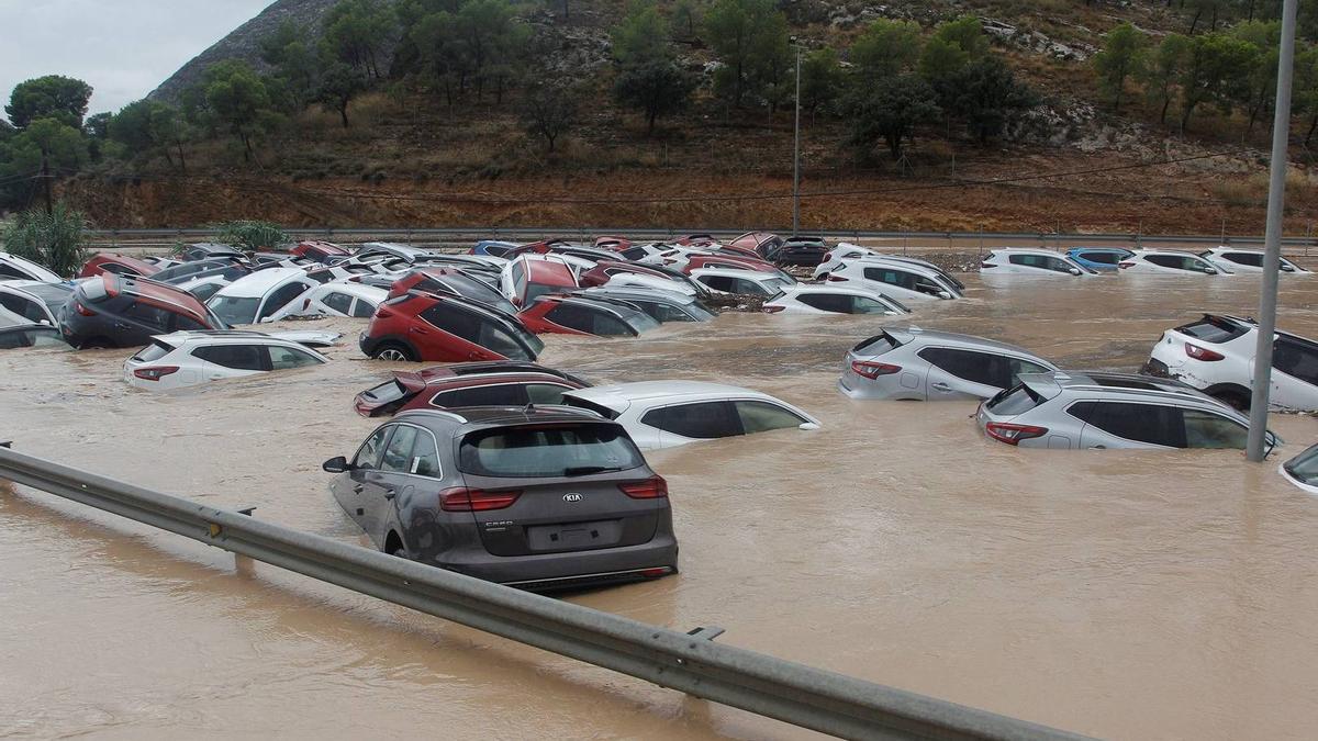 Imagen de una anterior DANA en Orihuela (Alicante)