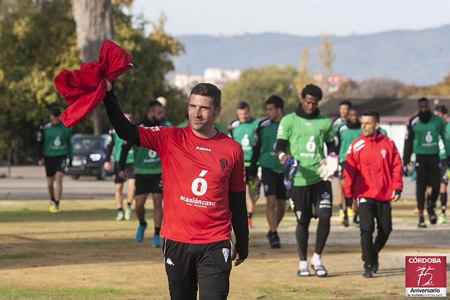 Primer entrenamiento de Luis Carrión.