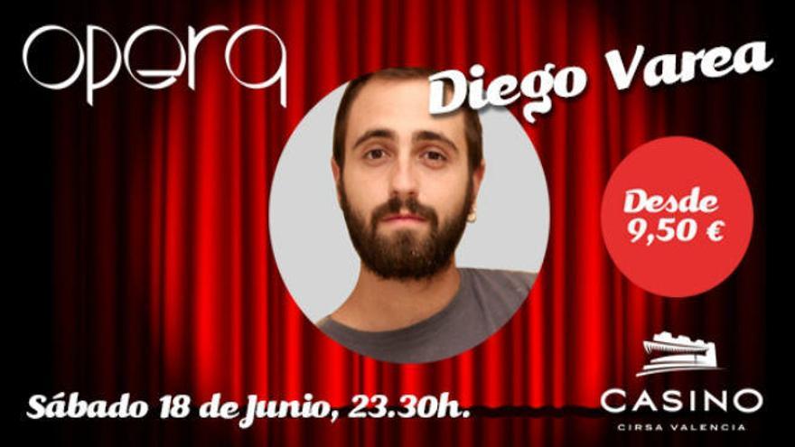 Opera y Casino Cirsa Valencia presentan al cómico y músico valenciano Diego Varea