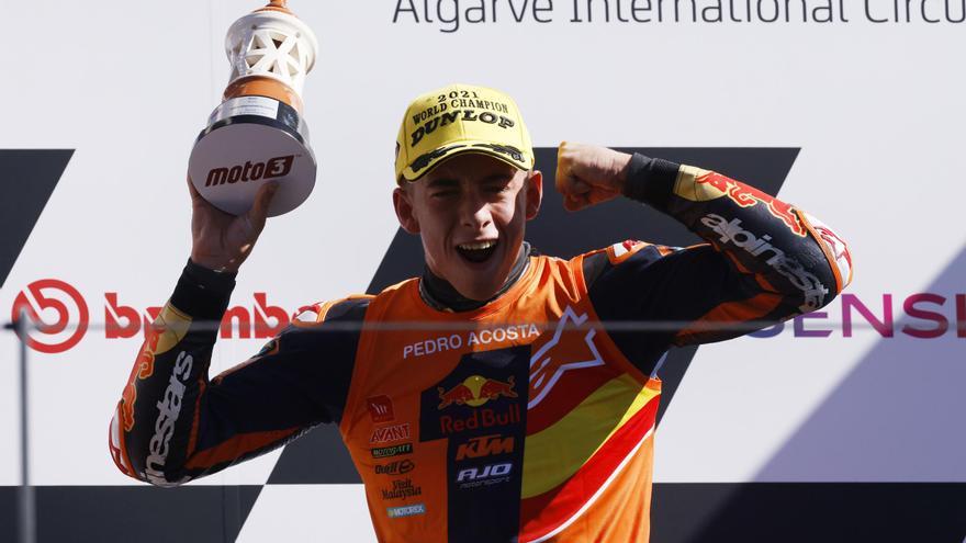 Pedro Acosta, campeón del mundo de Moto3