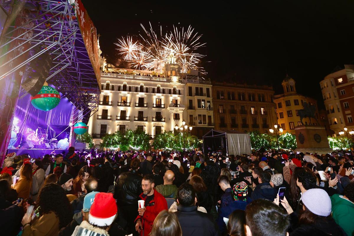 Fiesta de fin de año en Las Tendillas de Córdoba.