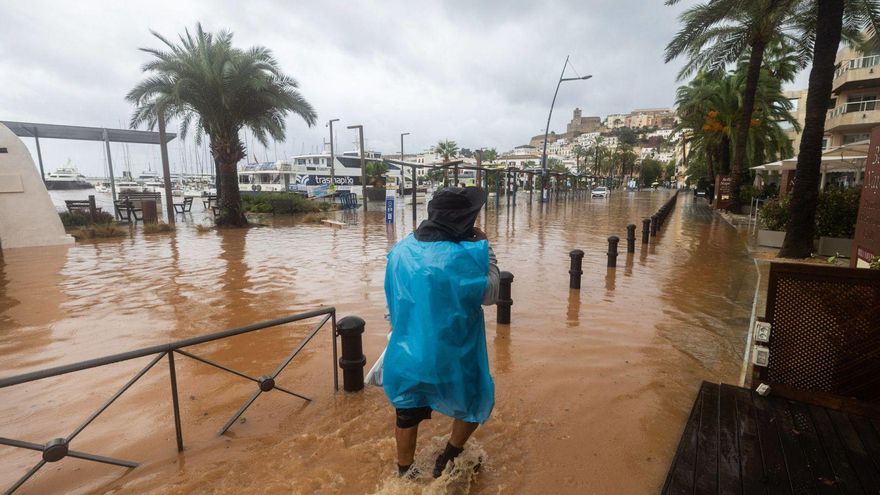 Medio día diluviando en Ibiza
