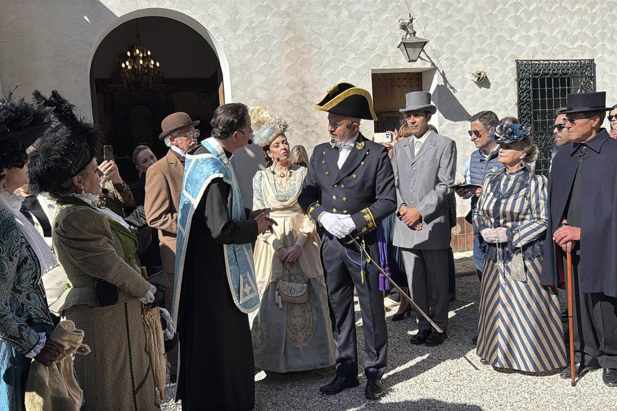 Recreación historica de la visita de la Emperatriz Sisi al Huerto del Cura