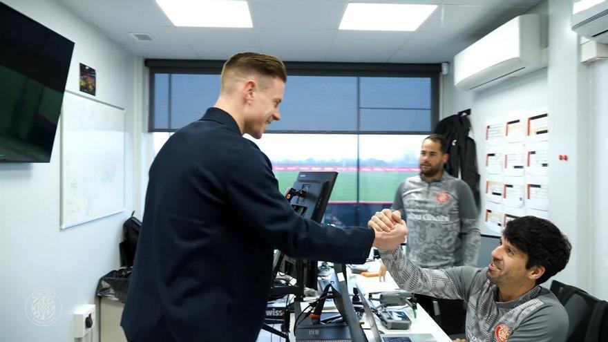 Así fue el primer día de Ter Stegen en el Girona