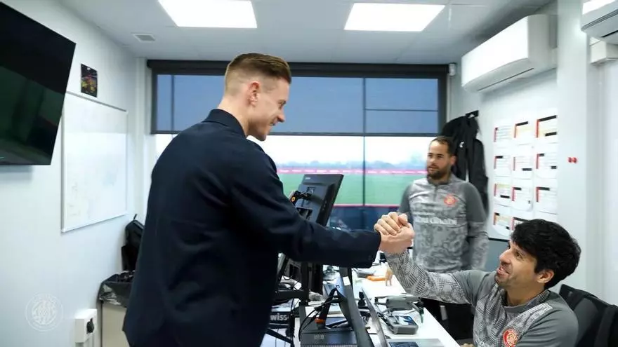 Así fue el primer día de Ter Stegen en el Girona