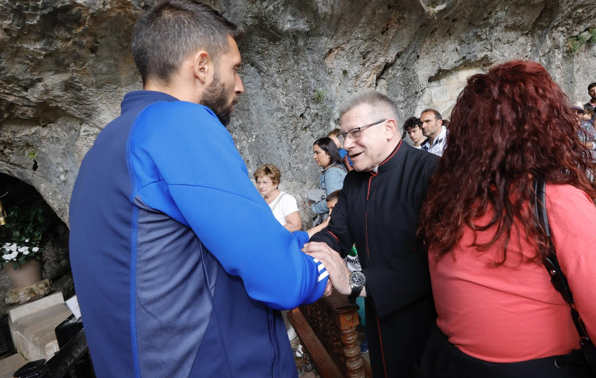 Visita del Real Oviedo al Santuario de Covadonga