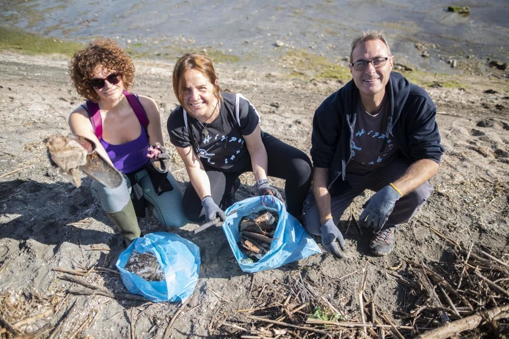 Recogida de plásticos en el Mar Menor