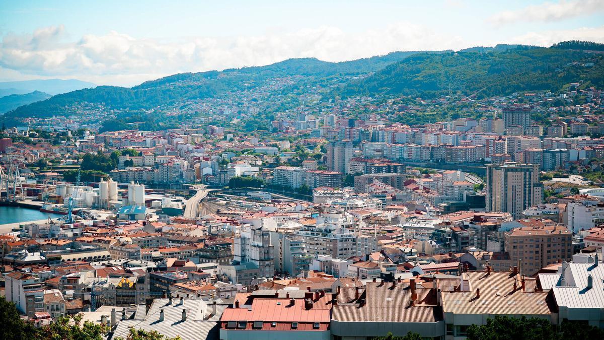 Vista general de la ciudad de Vigo.