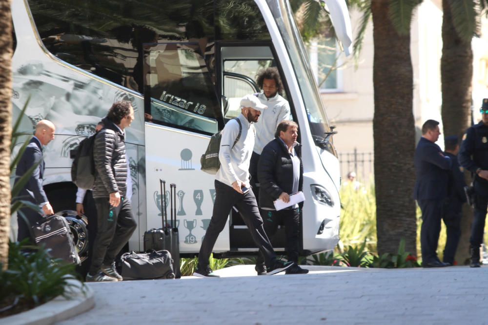 El Real Madrid llega a Málaga