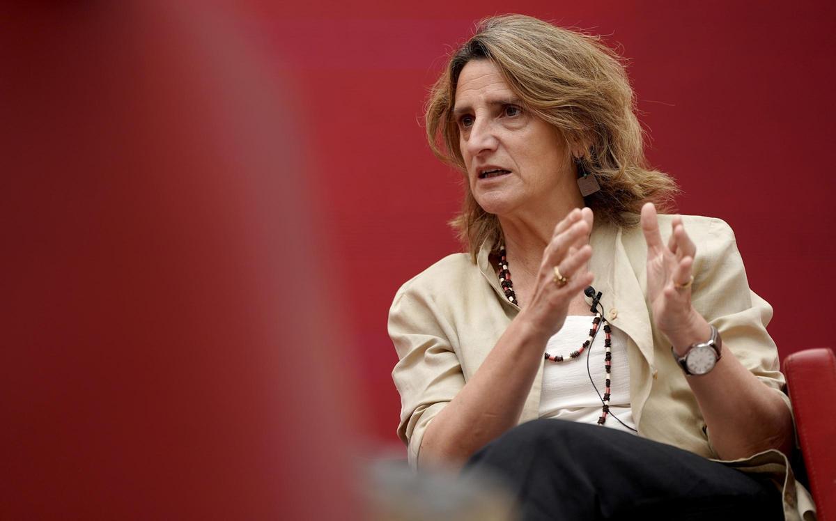 Teresa Ribera, candidata del PSOE, en las elecciones europeas de 2024.