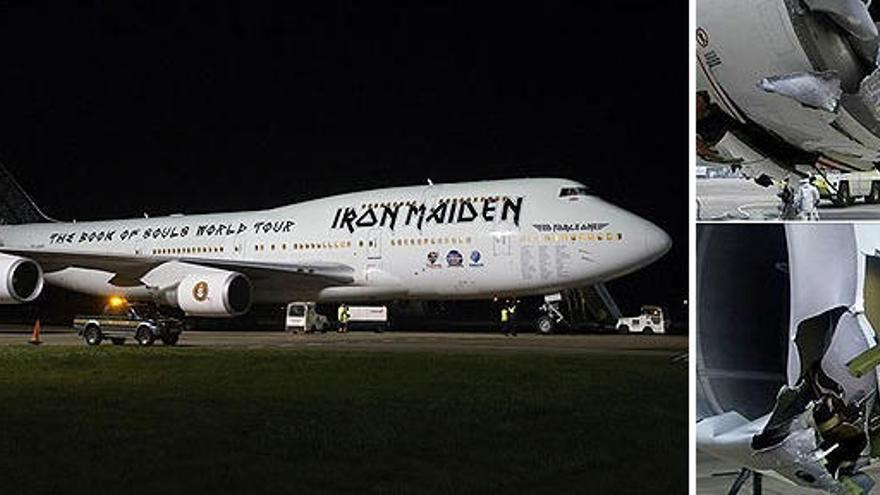 L&#039;avió amb el qual viatja el grup Iron Maiden.