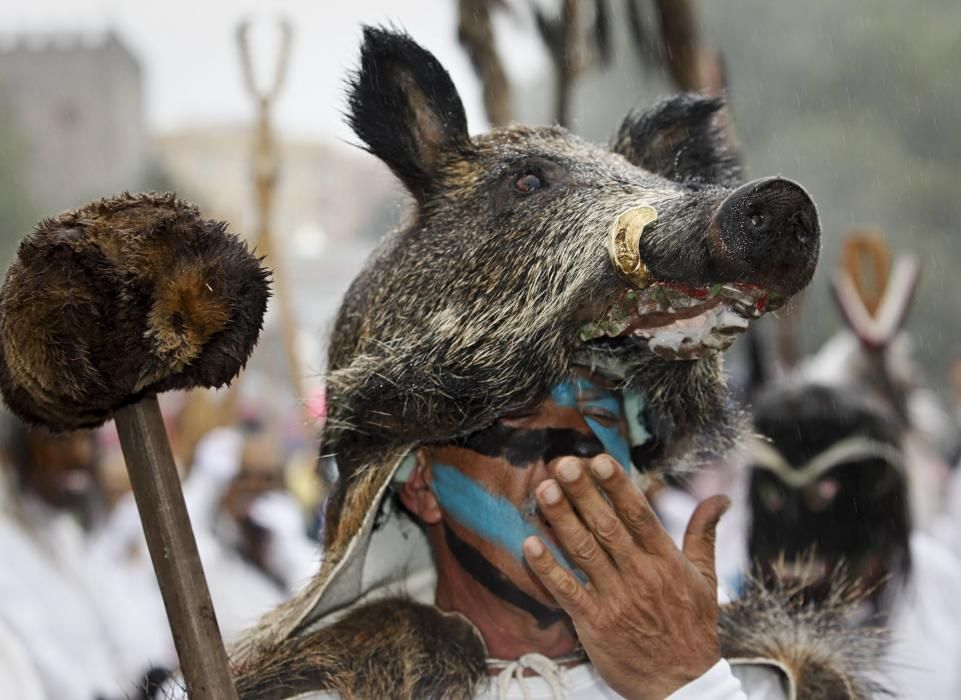 Desfile de máscaras ibéricas en Gijón