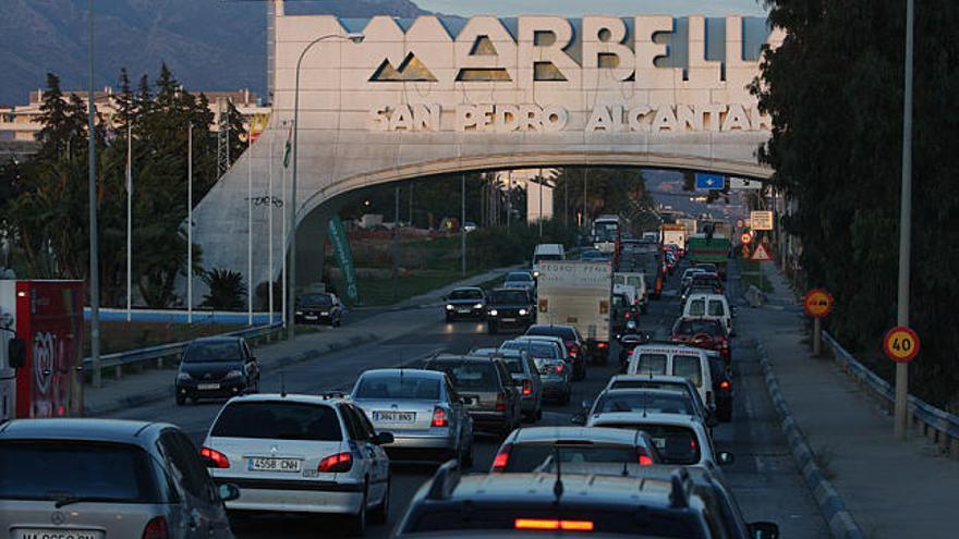 Tráfico. La A-7 acumula una alta densidad de tráfico a su paso por la Costa del Sol.