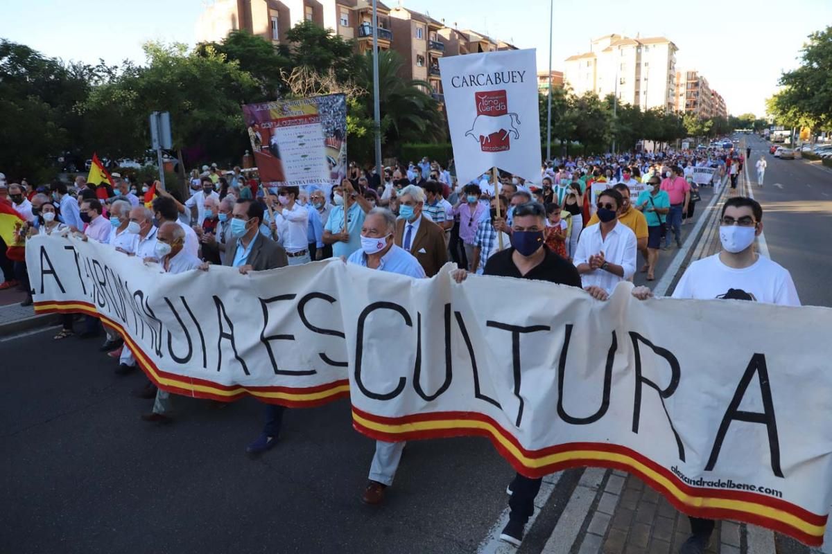 Manifestación de aficionados y profesionales taurinos por Córdoba