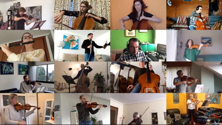 Mensaje musical de la Sinfónica de Galicia desde el confinamiento en A Coruña