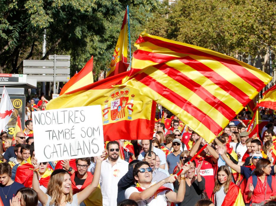 Manifestación en Barcelona por la unidad de España