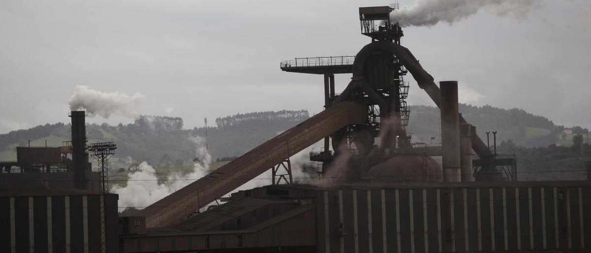 Horno alto de Arcelor en Gijón.