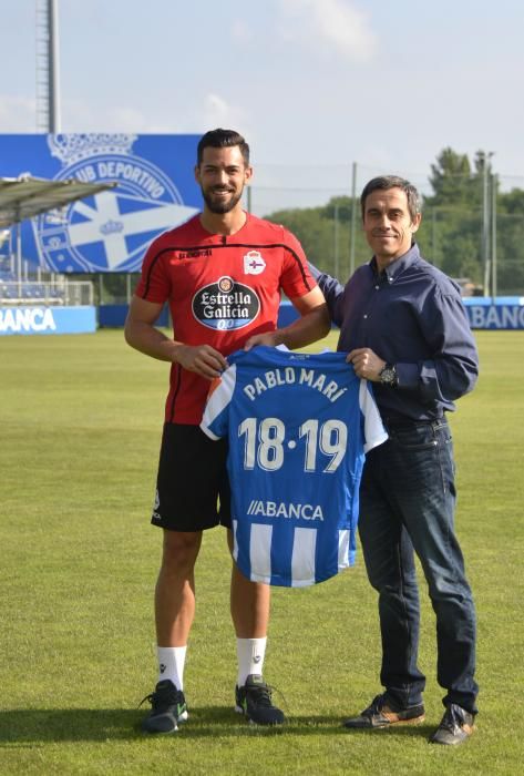 Pablo Marí, presentado como futbolista del Dépor