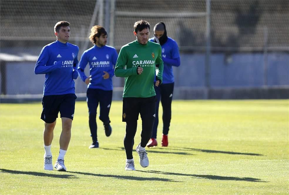 Sesión de entrenamiento del Real Zaragoza