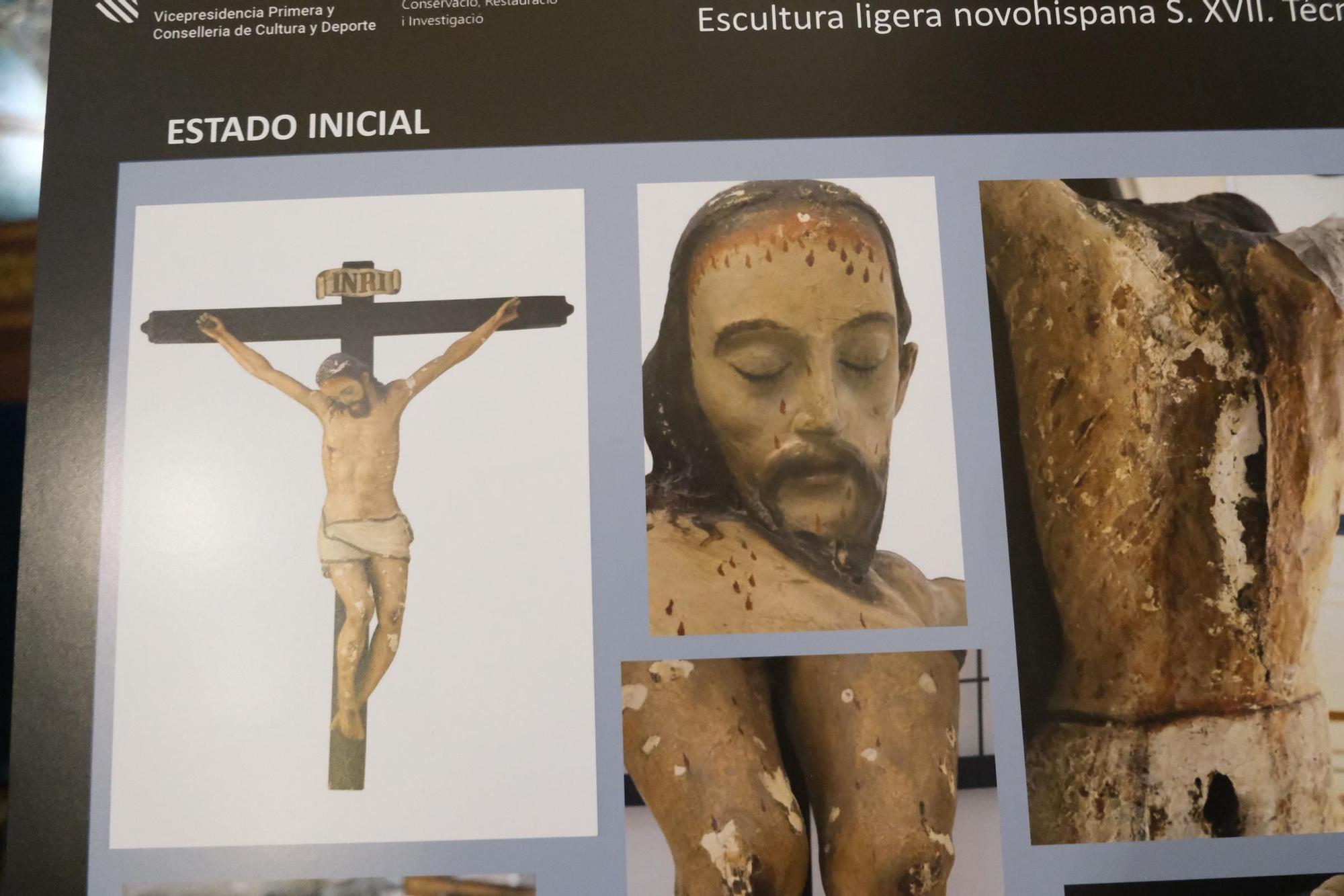 Así ha sido la presentación y bendición del restaurado Cristo de la Vida de Crevillent