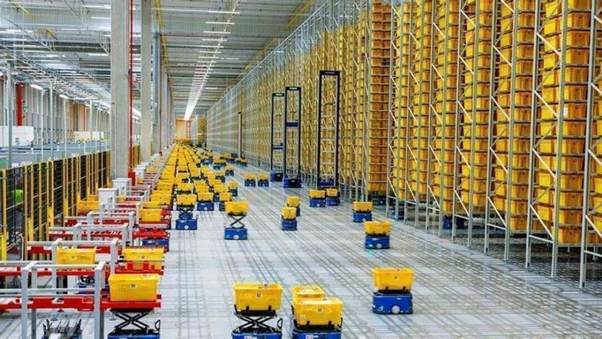 Centro de distribución de paquetes.